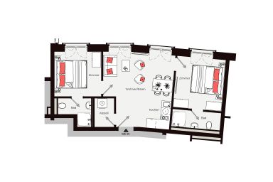 Gezeiten Suites - Gezeiten Suites No. 17 097/107