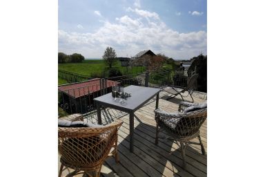 Ferienwohnung Haffblick mit großem Balkon - Ferienwohnung im OG