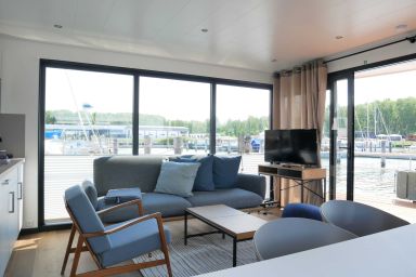WELL Hausboote auf Usedom mit Kamin und 2 SZ HB07 - Hausboot Usedom HB07