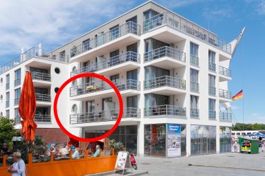 Apartment 4 - "MOIN MOIN" - Blickrichtung Offenes Meer/Strand
