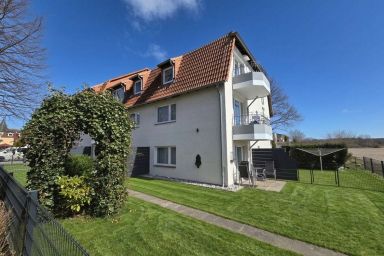 NEU: großer eingezäunter Garten - Apartmenthaus-Usedom Familie Stopp "Kajüte 4" Hunde- & Familienfreundlich