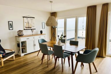50.6.N Dwarslöper - Moderne, hochwertige Ferienwohnung, Sauna, großer Balkon, Meerblick, Strandnah
