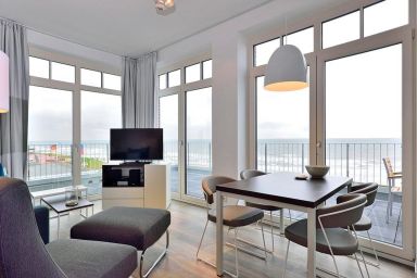 Aparthotel Anna Düne - Erstklassiges Eck-Apartment am Strand mit Balkon und sensationellem Meerblick!