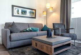 Wohn-/Essbereich mit Doppelschlafcouch