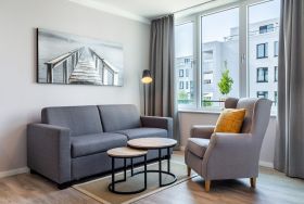 Wohn-/Essbereich mit Doppelschlafcouch