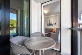 Ãberdachte Loggia mit Zugang zum Wohn-/Essbereich