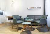 Wohn-/Essbereich mit Einzelschlafcouch