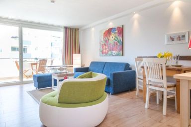 Blue Water - Haus Eidum, am Strand, 2 Zimmerappartement mit Balkon