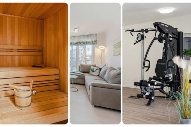 Ferienwohnung Haff Idyll - Appartement am Stettiner Haff, mit Terrasse, Sauna und Freizeitbereich