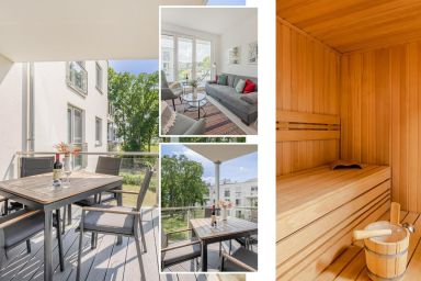 Haffblick 1 - Ruhiges Ferienapartment mit Sauna und Freizeitbereich am Stettiner Haff