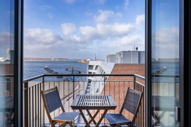 Ohlerich Speicher - Ferienapartment mit Balkon und tollem Ausblick an der Hafenspitze von Wismar