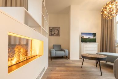 Villa Metropol  - Ferienappartement Sabei - Ferienappartement "Sabei" in der Villa "Metropol" für bis zu 6 Personen, mit Kamin, Sauna, strandnah, Strandkorb