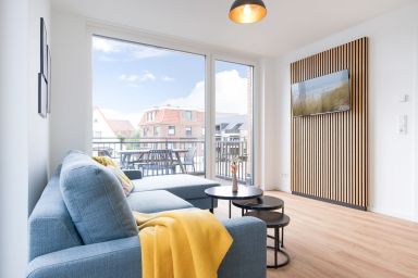 Küstenhain Lodge - Stilvoller Rückzugsort mit Balkon – 63 m² modernes Urlaubszuhause für Zwei & Hund