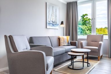 Ferienwohnungen am Godewindpark Travemünde - Stilvolles Apartment mit sonnigem Balkon und exklusivem SPA-Bereich