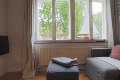Am Wäldchen Wohnung 4 - Gemütliche 50 m²-Ferienwohnung für 5 Personen mit Wlan und Sitzmöglichkeit auf dem Grundstück