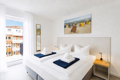 Haus MEERholung - MEERholung FeWo 3.9 mit Meerblick, Balkon und 4 Schlafplätzen