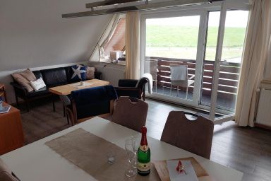 Ferienwohnung Oberdeck in Fedderwardersiel mit Garten u. Grill