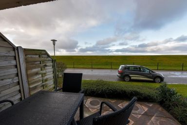 Ferienwohnung  NW 26 Terrasse mit Meerblick