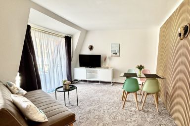 NEU: Strand-Ferienwohnung mit Balkon Kajüte 11 - strandnah - Apartmenthaus-Usedom Familie Stopp