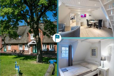 Ferienwohnung Silbermöwe- Herrenhof Wrixum - Ferien im historischen Reetdachgutshof Herrenhof in Wrixum- direkt an der Marsch