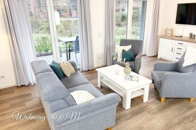 50.0.M Ankerplatz - Moderne, hochwertige Ferienwohnung, Erdgeschoss, Sauna, Terrasse, strandnah