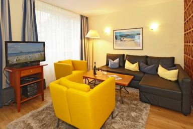 Strand-Park - 3-Zimmer Ferienwohnung in Toplage mit sonnigem Südbalkon und Strandzugang