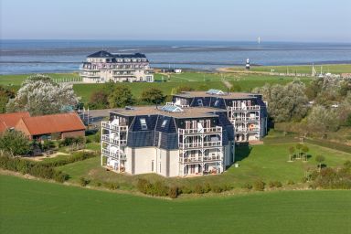 Resort Deichgraf - Hübsche, strandnahe Ferienwohnung mit eigener Sauna und Terrasse mit Strandkorb