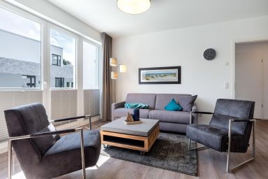 Aparthotel Ostseeallee - Ideales Familienapartment für 6 Personen mit Balkon und zwei Bädern nahe Ostsee