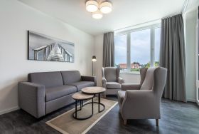 Wohn-/Essbereich mit Doppelschlafcouch