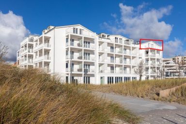 Apartmentanlage Meerblickvilla - Hochwertiges Penthaus am Strand mit sonnigem Balkon und einzigartigem Meerblick