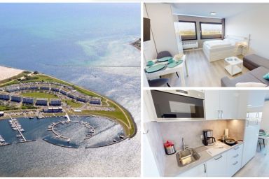 Burgtiefe Südstrand - Ferienwohnung "Hafenliebe" am Südstrand Burgtiefe mit Yachthafenblick-2 Erwachsene und 1 Kind