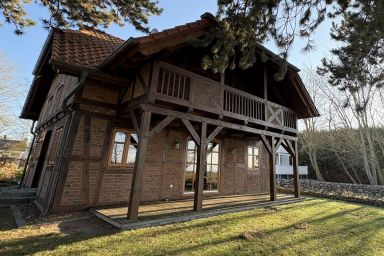 Windhuus - Windhuus–Exklusives Fachwerkhaus am Wieker Bodden mit Sauna und Leuchtturm-Blick