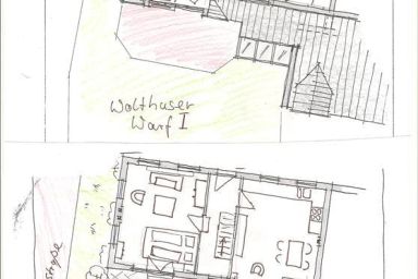 Wolthuser Warf I, Feha - Appartement/Fewo I, Bad, WC, 2 Schlafräume