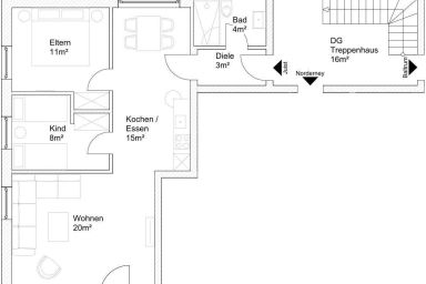 Ferienwohnungen Min Huus - Ferienwohnung Juist