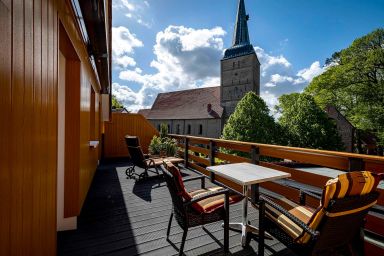 Landhaus Wremer Deel - Sonnige Ferienwohnung mit Dachterrasse