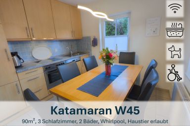 Haus Katamaran -Typ 1 - Nordseebad Burhave - Katamaran-Typ1 #W45 (behindertenger. & Wirlpool)