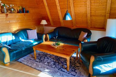 Finnhütte in Freest mit Sauna und umzäunten Grundstück - Finnhütten-Ferienhaus
