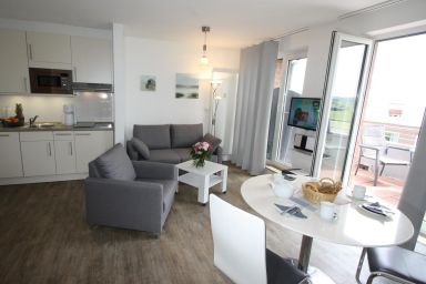 Residenz Knechtsand in Duhnen - KNE-50 - Appartement mit Balkon und Strandkorb