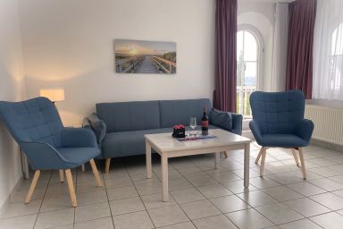 Haus Südstrand - SÜ 5; 2-Raum; 1.OG; 2 Balkone; 61m²