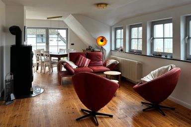 Ferienhaus Kapitänsblick Seedorf - Fewo OG Aussicht