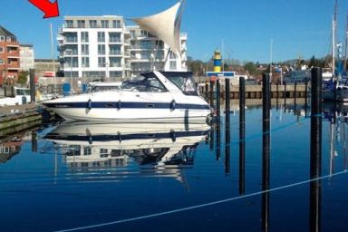 Apartment 35, "Captain's View", Blickrichtung offenes Meer, Binnenhafen, Strand
