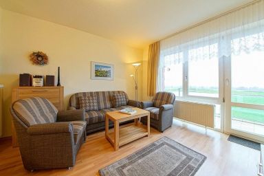 Hus Strandkieker - Hundefreundliches Maisonette-Apartment mit Balkon, Nordseeblick und zwei Bädern!