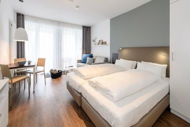 Deichhäuser Anna Küste - Hübsches 1-Zimmer Ferienapartment in strandnaher Lage mit überdachtem Balkon