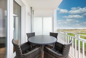 Balkon mit Blick auf die Ostsee