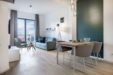 Krusespeicher - Modernes Apartment in Toplage mit Balkon und schönem Blick auf den Alten Hafen