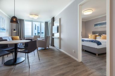 Godewindpark Travemünde - Modernes Apartment am Godewindpark Travemünde mit Sauna, Balkon