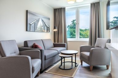 Godewindpark Travemünde Deluxe-Apartment 2.10 - Modernes Apartment im Godewindpark Travemünde mit Balkon und Wellnessangebot