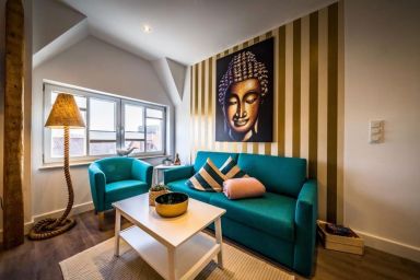 Ria´s BeachVilla - Ferienwohnung Sky – Urlaub mit Hund im Dachgeschoss der Beachvilla