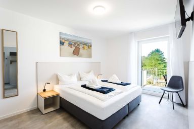 MEERholung - MEERholung FeWo 3.3 – 400 m bis zum Meer mit Balkon für bis zu 4 Gäste
