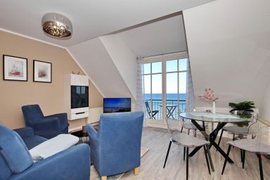 Meeresblick - Ferienwohnung Kühlungsborn mit Meerblick – 3 Zimmer, Balkon & 50 m zum Strand